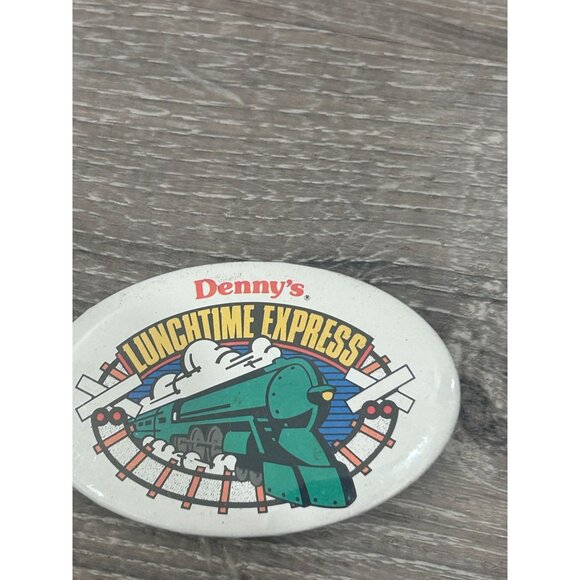 Denny's Lunchtime Express Promotional Pinback Button - Picture 4 of 7